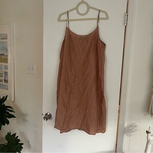 Eileen Fisher Crushed Silk Slip Dress